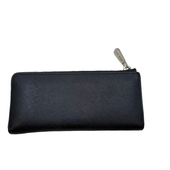 Michael Kors Black Leather Jet Set Travel Zip Around Wallet - Picture 11 of 14